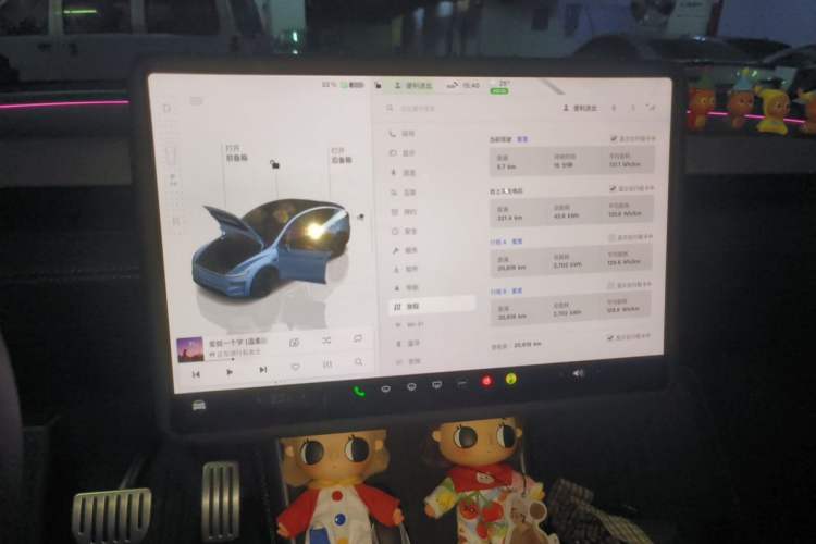 Used Tesla Model Y 2025 Rear-Wheel-Drive Version Audio And AC Panel