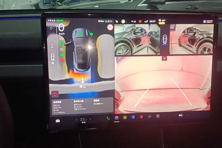 Used Tesla Model Y 2025 Rear-Wheel Drive First Edition Audio And AC Panel