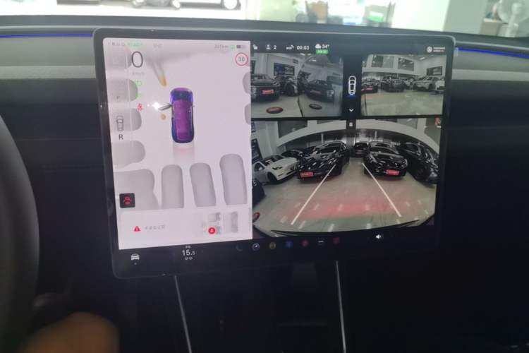 Used Tesla Model Y 2025 Rear-Wheel-Drive Version Audio And AC Panel