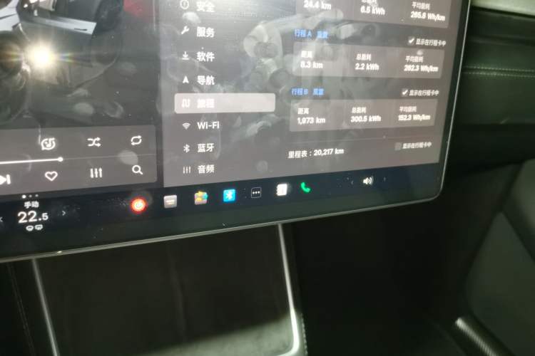 Used Tesla Model Y 2025 Updated Version Long-Range All-Wheel Drive Odometer Close Up