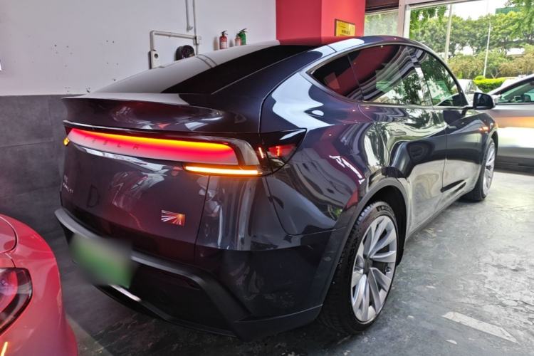 Used Tesla Model Y 2025 Long-Range All-Wheel Drive First Edition Rear Right 45 Deg