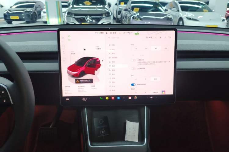 Used Tesla Model Y 2025 Rear-Wheel-Drive Version Audio And AC Panel