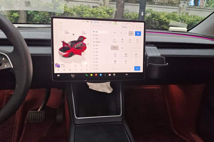 Used Tesla Model Y 2025 Rear-Wheel-Drive Version Audio And AC Panel