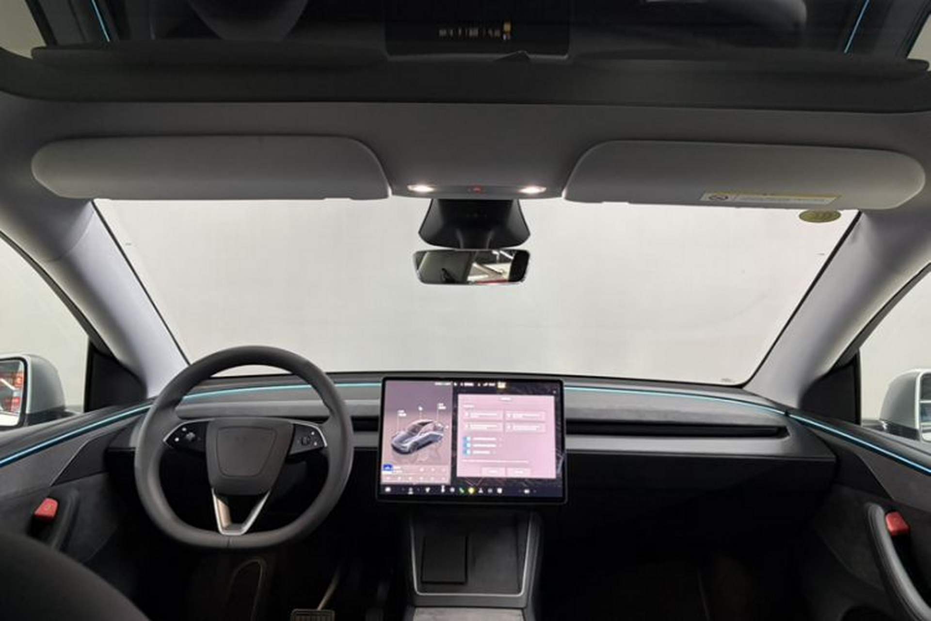 Used Tesla Model Y 2025 Long-Range All-Wheel Drive First Edition Audio And AC Panel