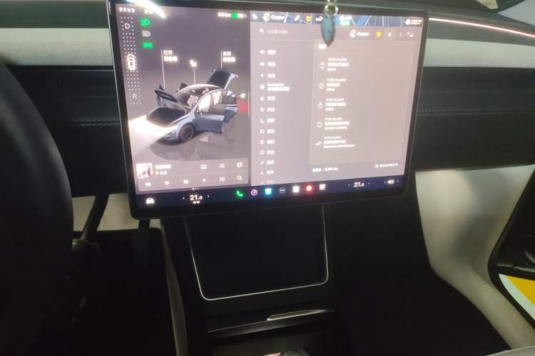 Used Tesla Model Y 2025 Long-Range All-Wheel Drive First Edition Audio And AC Panel