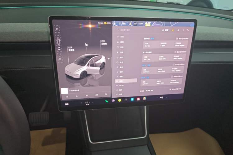 Used Tesla Model Y 2025 Rear-Wheel-Drive Version Audio And AC Panel