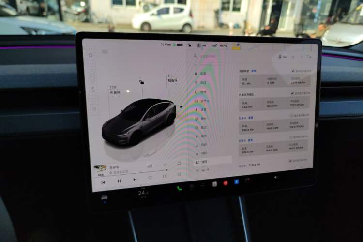 Used Tesla Model Y 2025 Rear-Wheel-Drive Version Audio And AC Panel