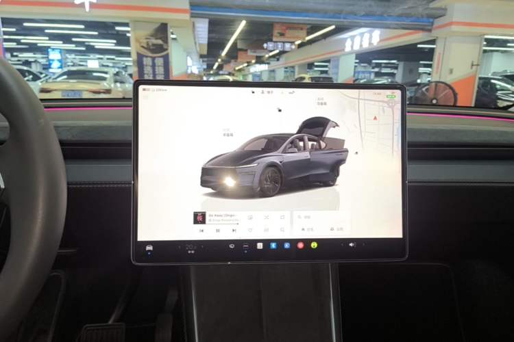 Used Tesla Model Y 2025 Long-Range All-Wheel Drive First Edition Audio And AC Panel