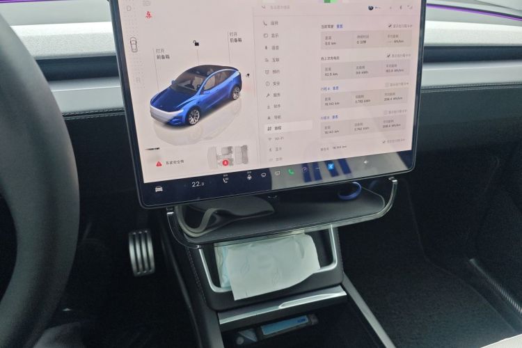 Used Tesla Model Y 2025 Long-Range All-Wheel Drive First Edition Audio And AC Panel