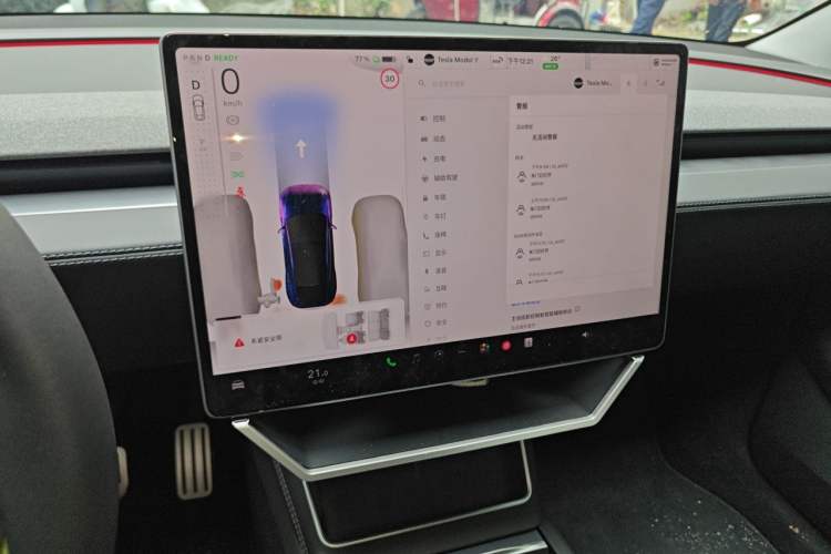 Used Tesla Model Y 2025 Rear-Wheel-Drive Version Audio And AC Panel