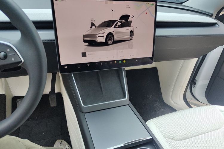 Used Tesla Model Y 2025 Long-Range All-Wheel-Drive Version Audio And AC Panel