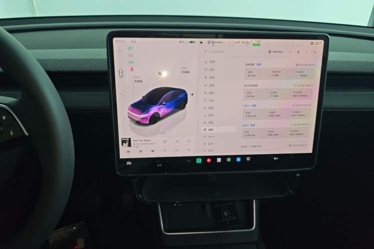 Used Tesla Model Y 2025 Rear-Wheel-Drive Version Audio And AC Panel