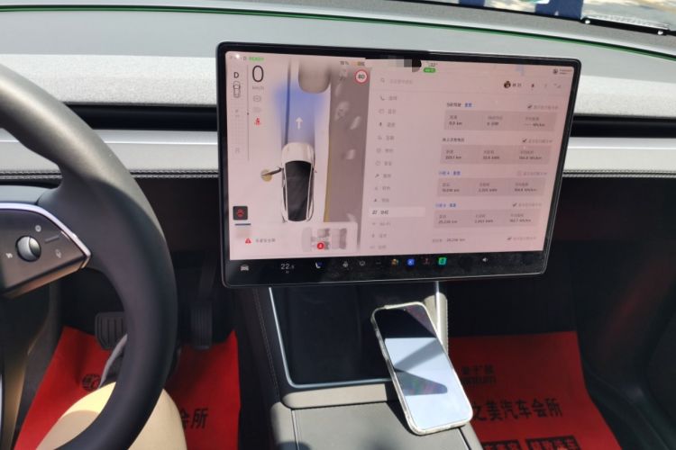 Used Tesla Model Y 2025 Updated Version Long-Range All-Wheel Drive Audio And AC Panel