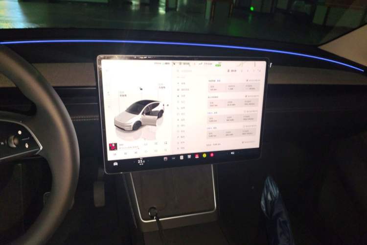 Used Tesla Model Y 2025 Updated Version Long-Range All-Wheel Drive Audio And AC Panel