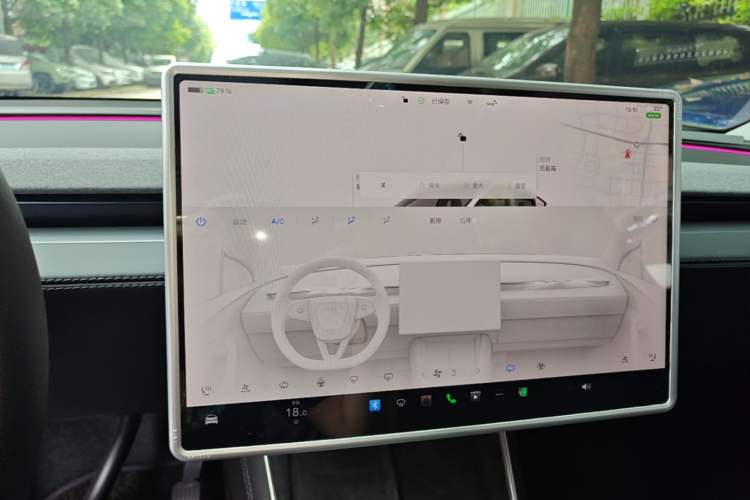 Used Tesla Model Y 2025 Rear-Wheel-Drive Version Audio And AC Panel