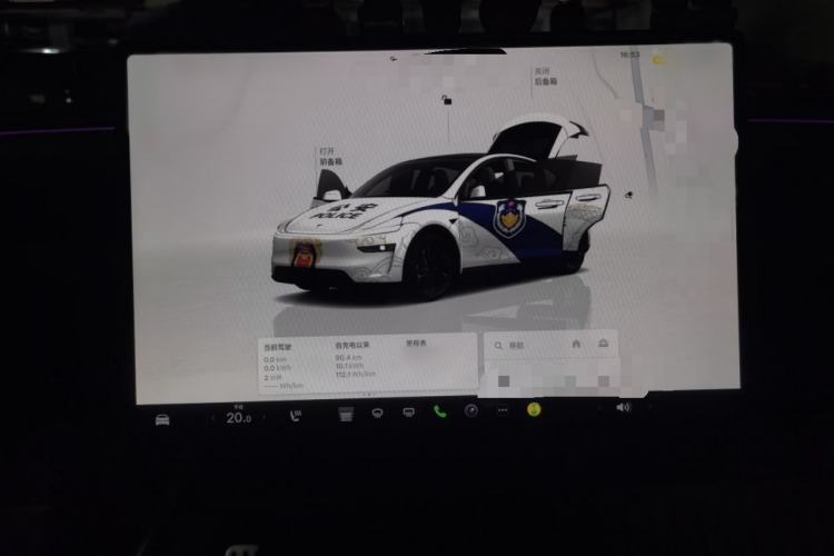Used Tesla Model Y 2025 Rear-Wheel-Drive Version Audio And AC Panel