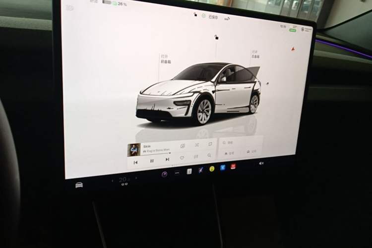 Used Tesla Model Y 2025 Updated Version Long-Range All-Wheel Drive Audio And AC Panel
