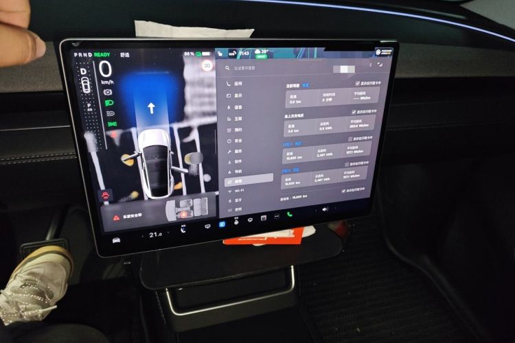 Used Tesla Model Y 2025 Updated Version Long-Range All-Wheel Drive Audio And AC Panel