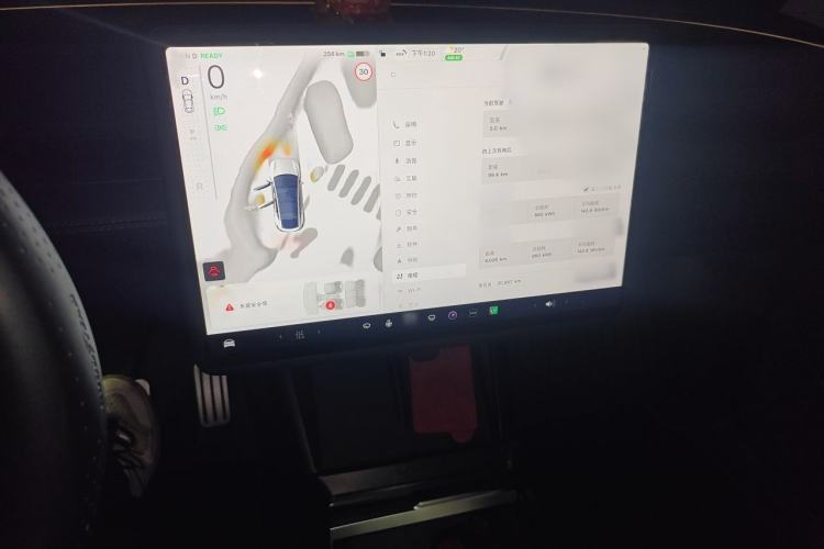 Used Tesla Model Y 2025 Rear-Wheel-Drive Version Audio And AC Panel