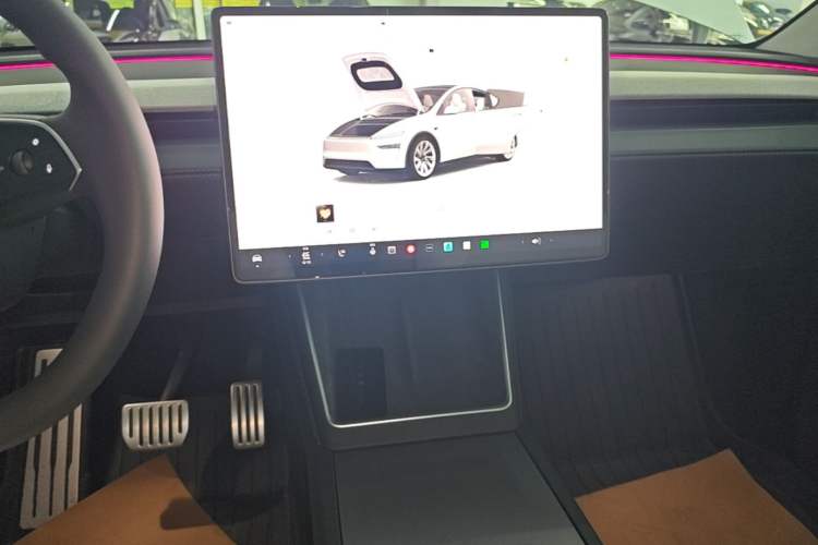 Used Tesla Model Y 2025 Long-Range All-Wheel Drive First Edition Audio And AC Panel
