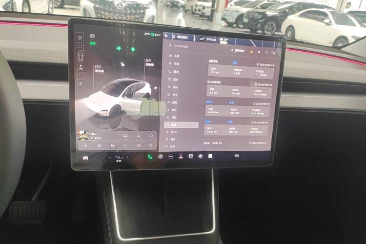 Used Tesla Model Y 2025 Rear-Wheel-Drive Version Audio And AC Panel