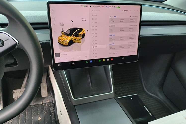 Used Tesla Model Y 2025 Rear-Wheel-Drive Version Audio And AC Panel