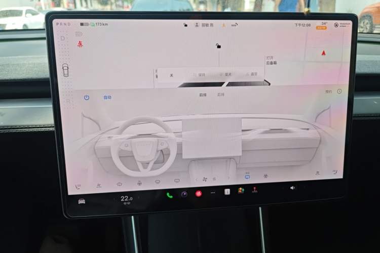 Used Tesla Model Y 2025 Rear-Wheel-Drive Version Audio And AC Panel
