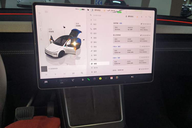Used Tesla Model Y 2025 Updated Version Long-Range All-Wheel Drive Audio And AC Panel