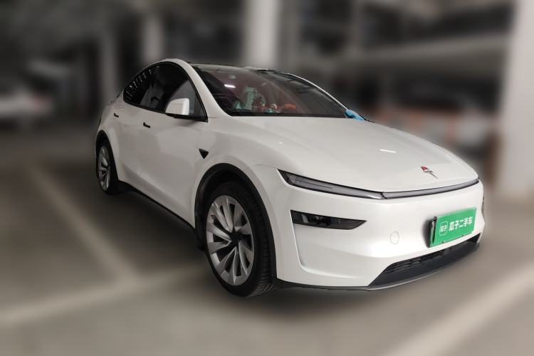 Used Tesla Model Y 2025 Updated Version Long-Range All-Wheel Drive Front Right 45 Deg
