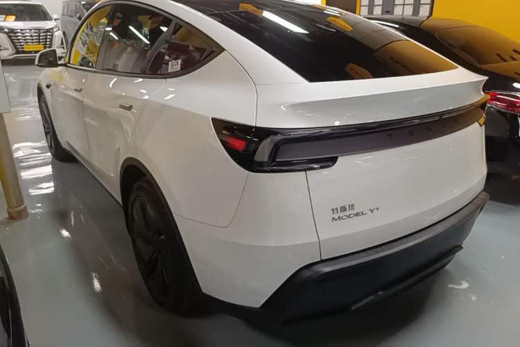 Used Tesla Model Y 2025 Updated Version Long-Range All-Wheel Drive Rear Left 45 Deg