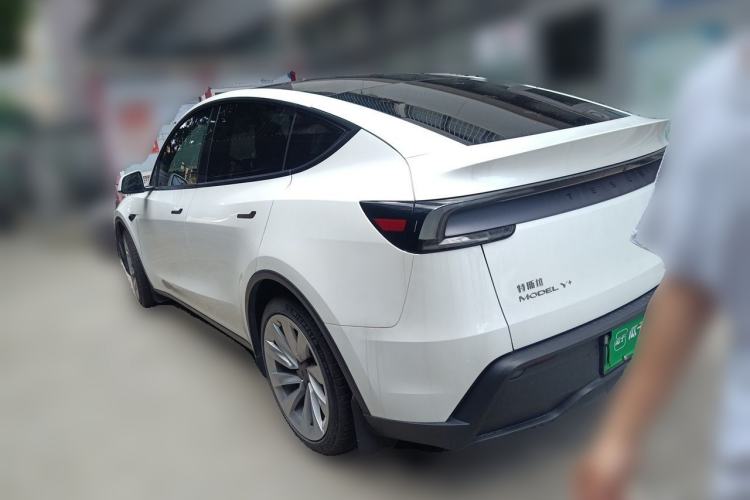 Used Tesla Model Y 2025 Long-Range All-Wheel Drive First Edition Rear Left 45 Deg