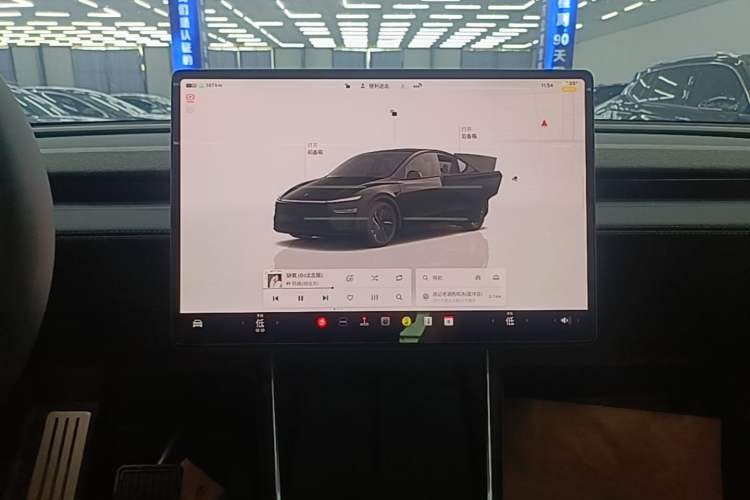 Used Tesla Model Y 2026 Model Long-Range Rear-Wheel-Drive Version Audio And AC Panel