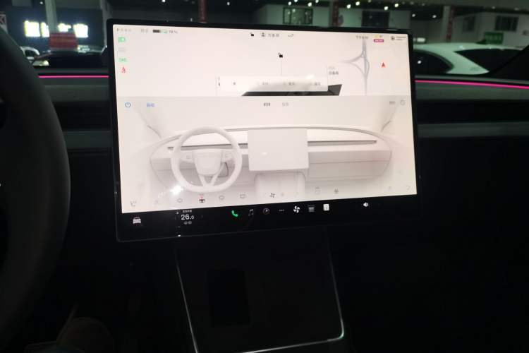 Used Tesla Model Y 2026 Rear-Drive Model Audio And AC Panel
