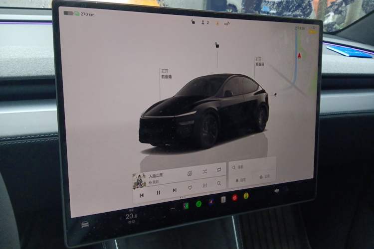 Used Tesla Model Y 2026 Model Long-Range Rear-Wheel-Drive Version Audio And AC Panel