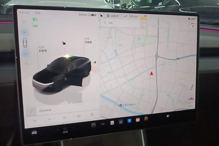 Used Tesla Model Y 2026 Rear-Drive Model Audio And AC Panel