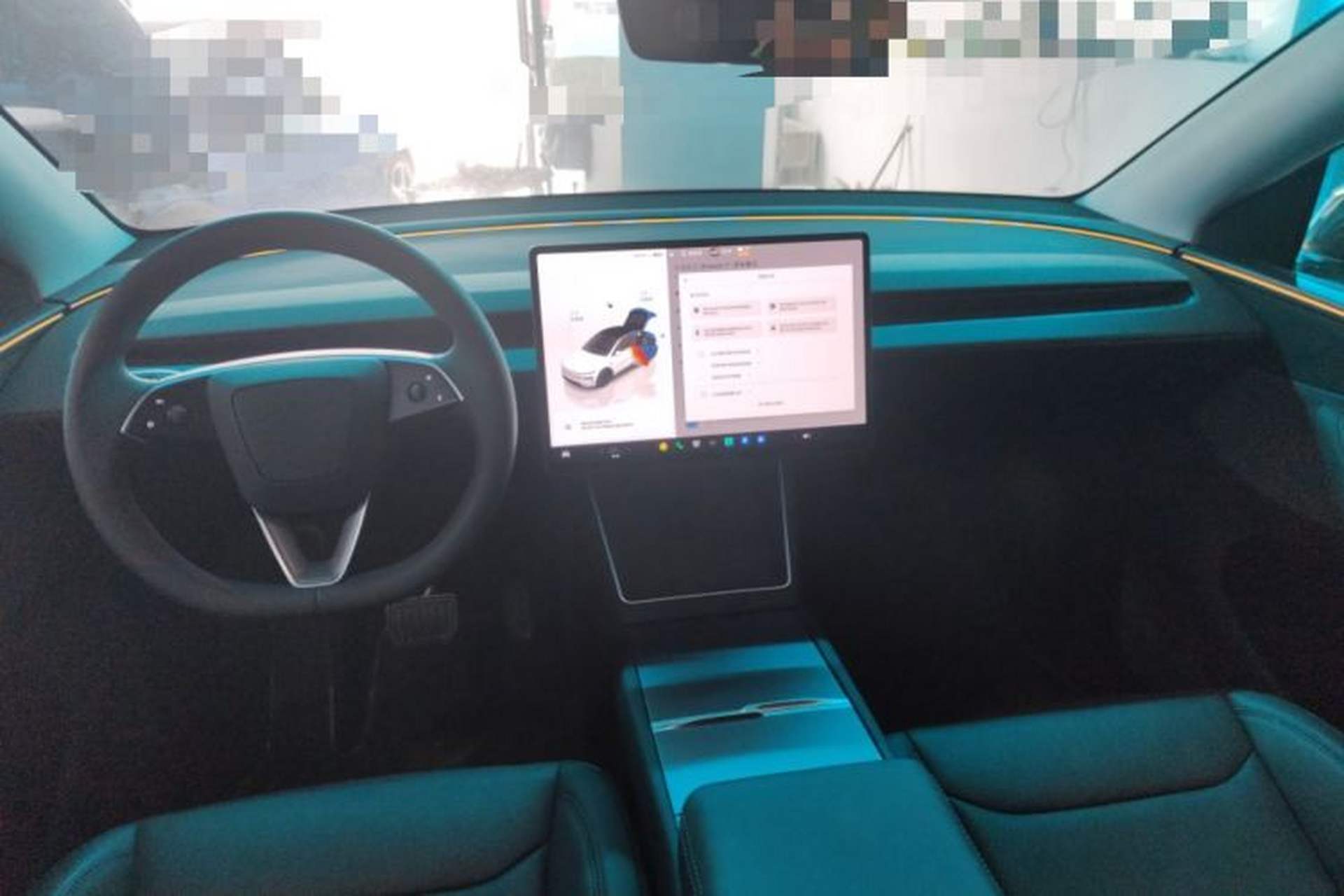 Used Tesla Model Y 2026 Facelifted Long-Range Rear-Drive Model Center Console