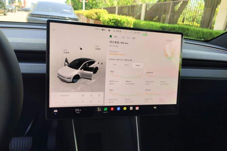 Used Tesla Model Y 2026 Long-Range All-Wheel-Drive Model Audio And AC Panel