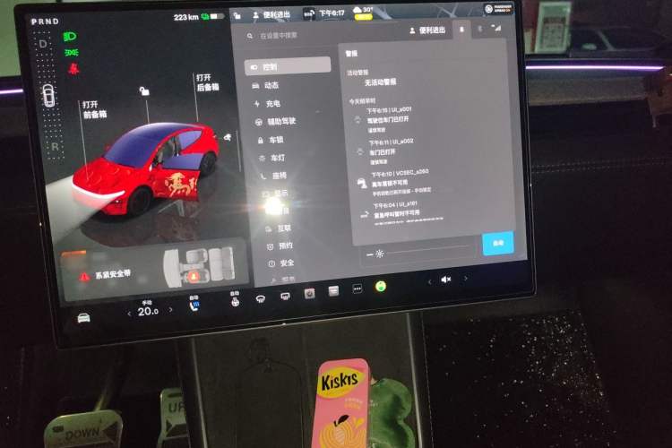 Used Tesla Model Y 2026 Rear-Drive Model Audio And AC Panel