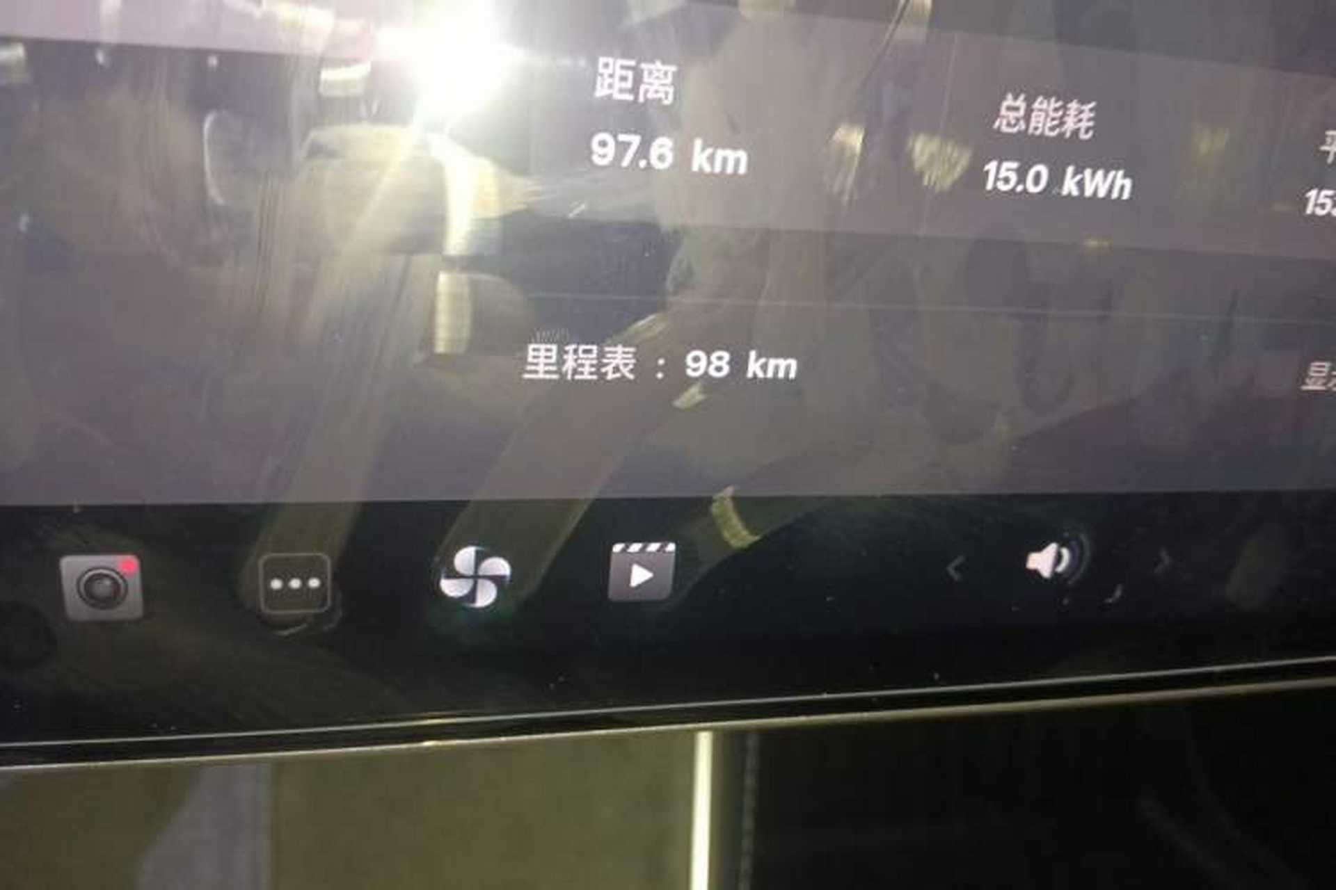 Used Tesla Model Y 2026 Rear-Drive Model Odometer Close Up