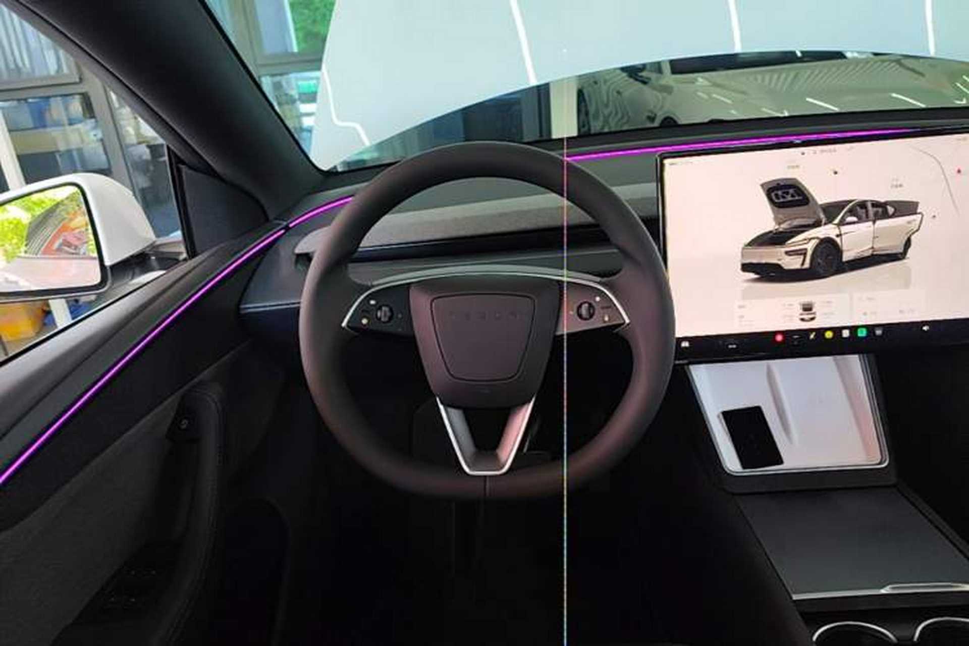 Used Tesla Model Y 2026 Facelifted Long-Range Rear-Drive Model Steering Wheel