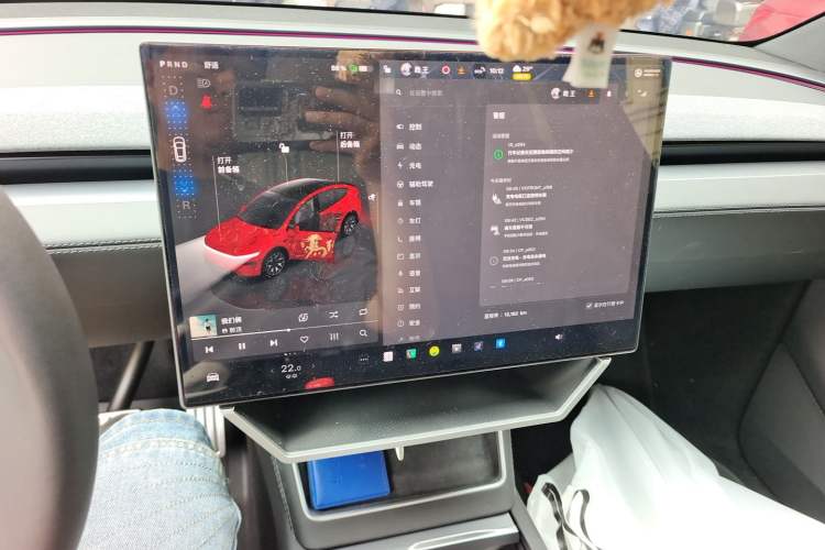 Used Tesla Model Y L 2025 Model Long-Range All-Wheel-Drive Version Audio And AC Panel