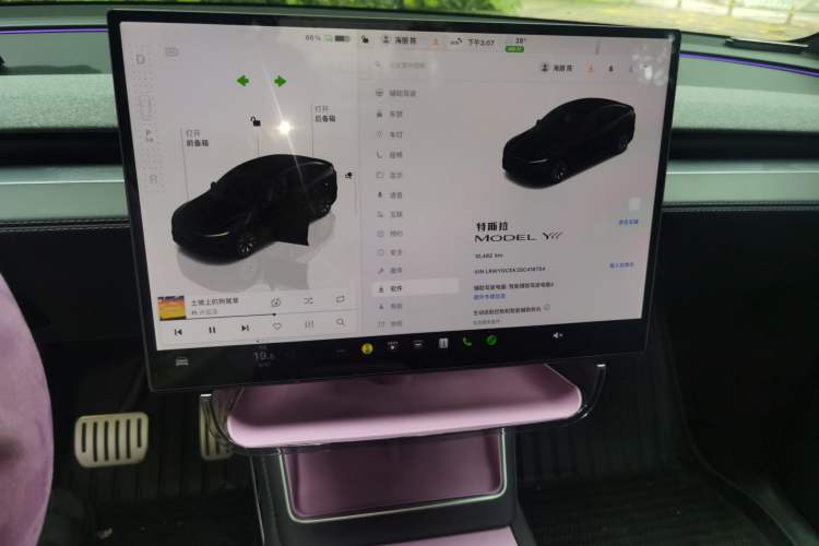 Used Tesla Model Y L 2025 Model Long-Range All-Wheel-Drive Version Audio And AC Panel
