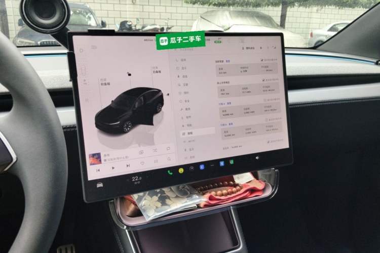 Used Tesla Model Y L 2025 Model Long-Range All-Wheel-Drive Version Audio And AC Panel