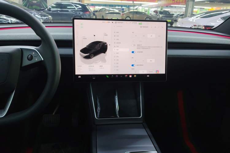 Used Tesla Model Y L 2025 Model Long-Range All-Wheel-Drive Version Audio And AC Panel