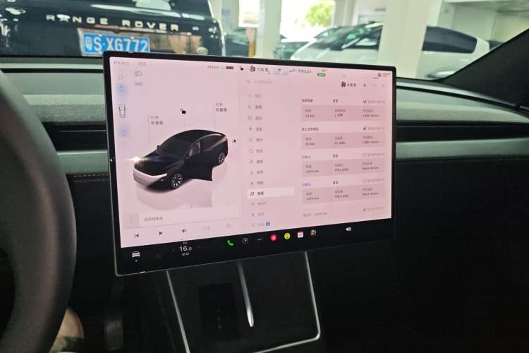 Used Tesla Model Y L 2025 Model Long-Range All-Wheel-Drive Version Audio And AC Panel