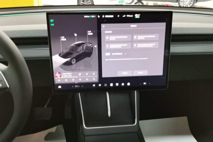 Used Tesla Model Y L 2025 Model Long-Range All-Wheel-Drive Version Audio And AC Panel