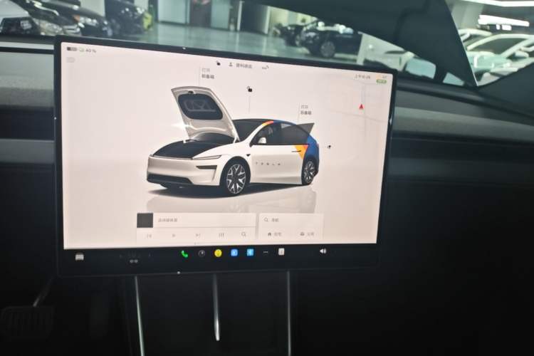 Used Tesla Model Y L 2025 Model Long-Range All-Wheel-Drive Version Audio And AC Panel