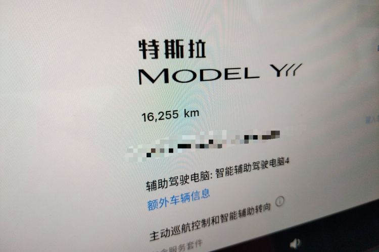 Used Tesla Model Y L 2025 Model Long-Range All-Wheel-Drive Version Odometer Close Up