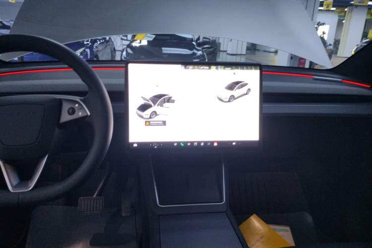 Used Tesla Model Y L 2025 Model Long-Range All-Wheel-Drive Version Audio And AC Panel