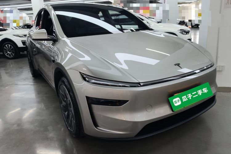 Used Tesla Model Y L 2025 Model Long-Range All-Wheel-Drive Version Front Right 45 Deg